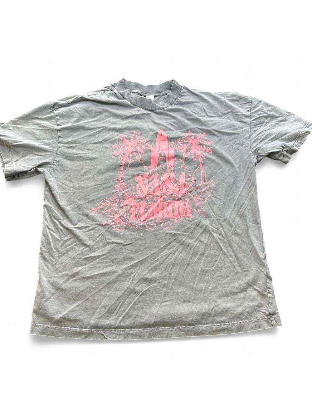 Grey H&M Florida Graphic Tee - Size M 🌴